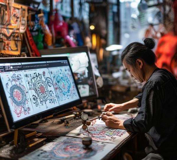 纹绣知识技术服务内容，传统手工艺的数字化转型